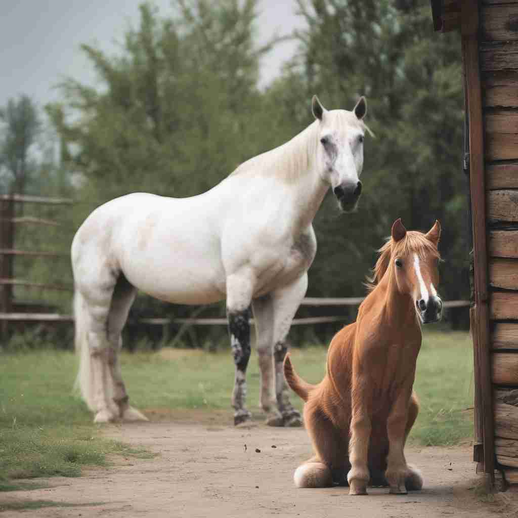 Cat and horse 4